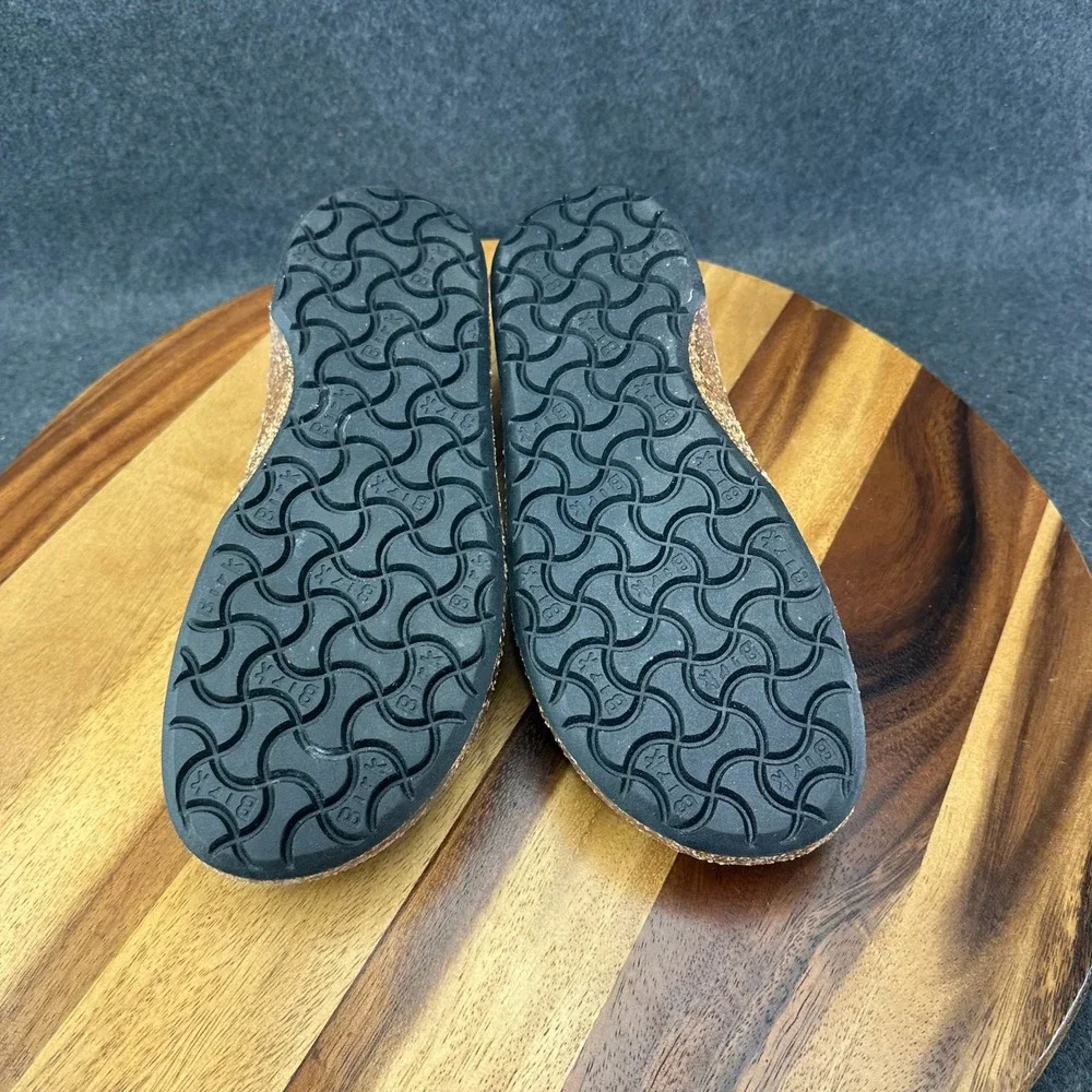 Birkenstock Callan Suede Slip On Shoes Taupe Gray Womens 6 EU 37 Worn Once
